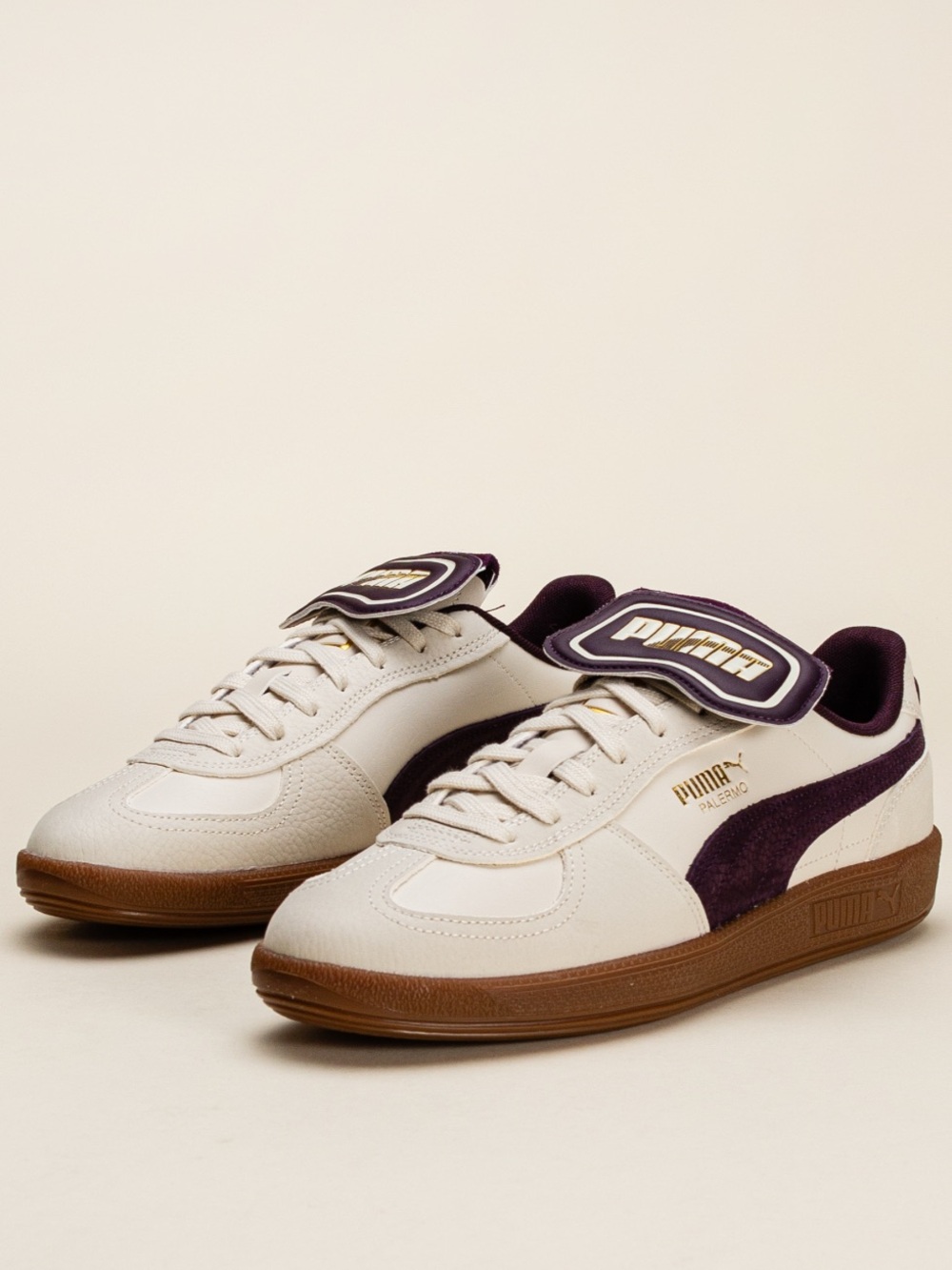 NWT in box Puma Palermo Unisex Alpine Snow Midnight Plum Sz 9.5W/8M